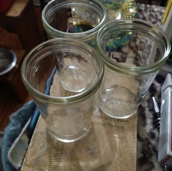 3 Vintage small jelly juice jars - Picture 2 of 3